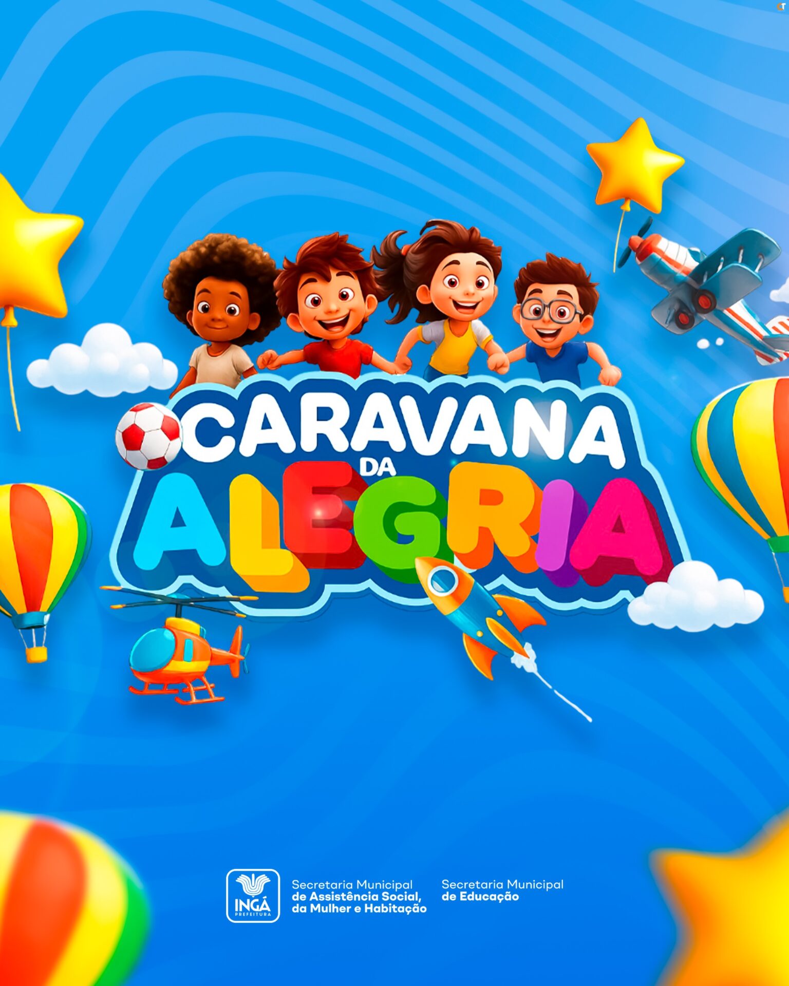 Prefeitura de Ingá irá realizar “Caravana da Alegria” em comemoração ao dia das crianças