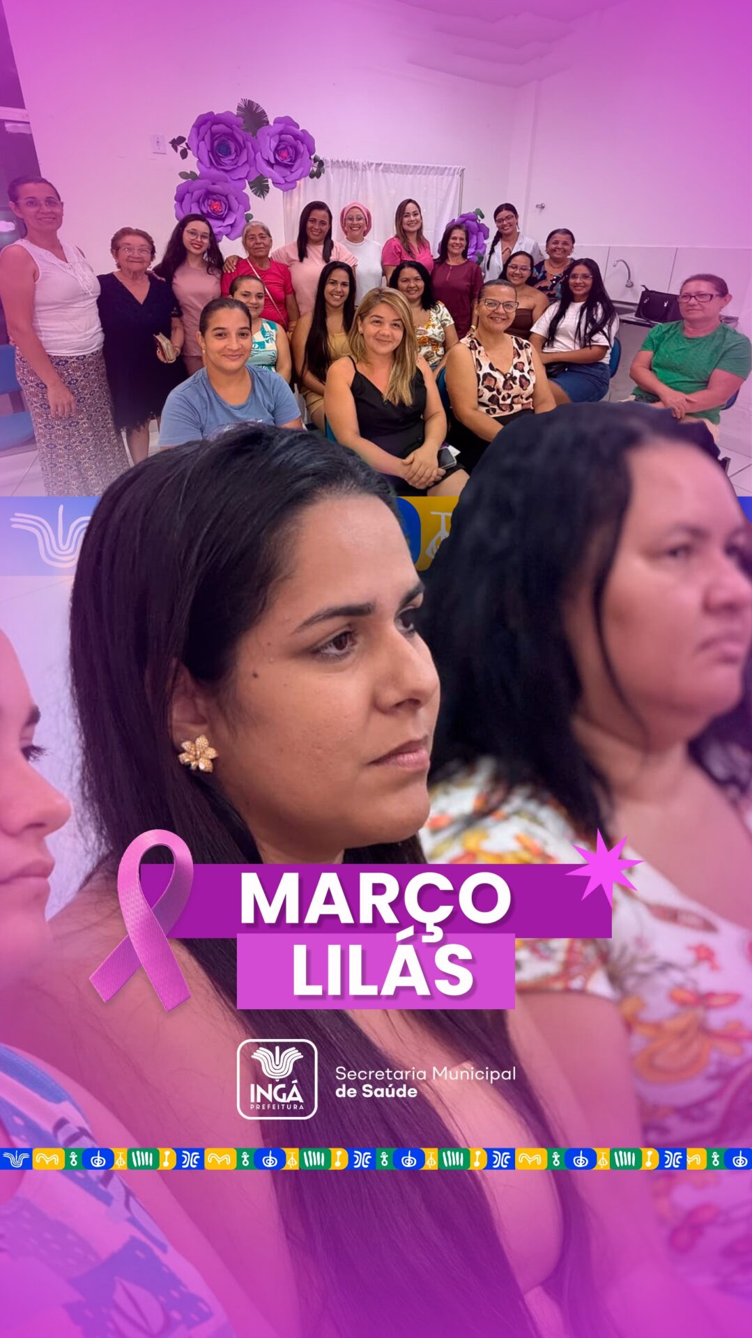 Prefeitura de Ingá realiza evento para o maço lilás em UBS