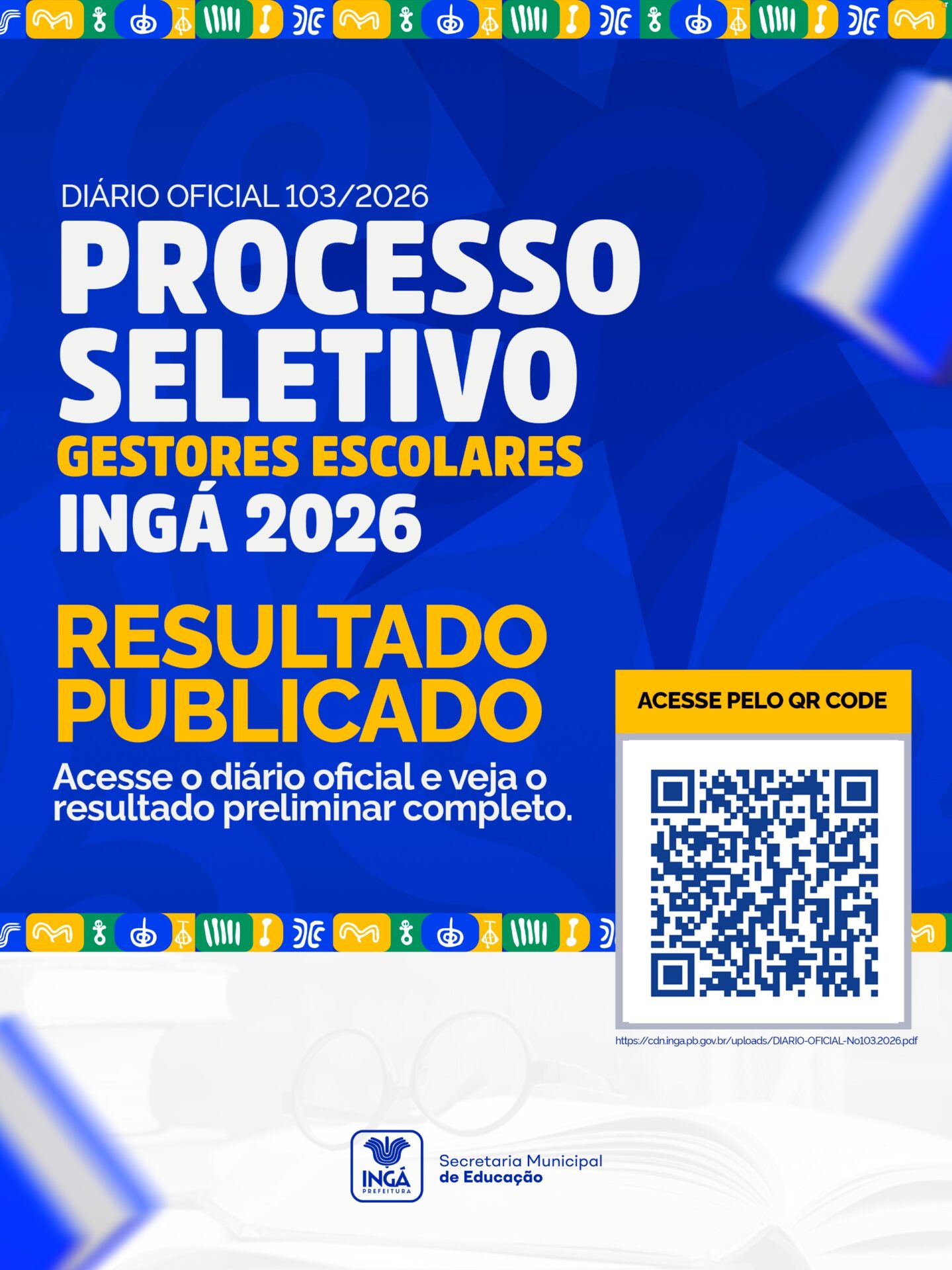 Prefeitura de Ingá resultado do Processo Seletivo para Gestor Escolar
