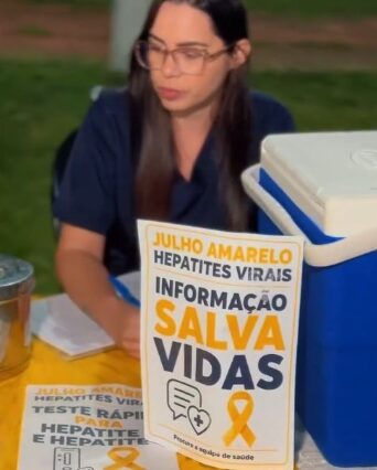 Prefeitura de Ingá realiza ação do Julho Amarelo com foco na prevenção das hepatites virais