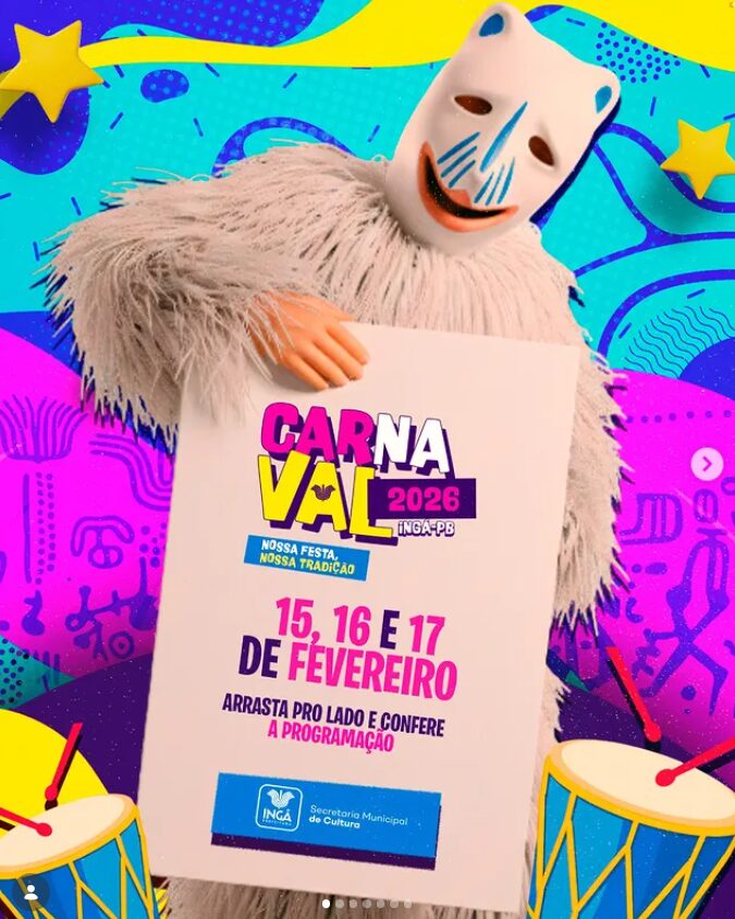 Prefeitura de Ingá apresenta programação completa do carnaval 2026